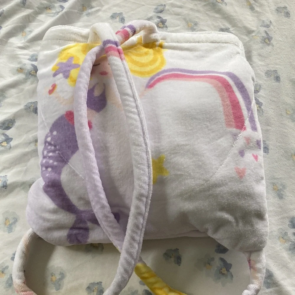 NWOT AUTHENTIC KIDS Mermaid Print Backpack Beach Towel